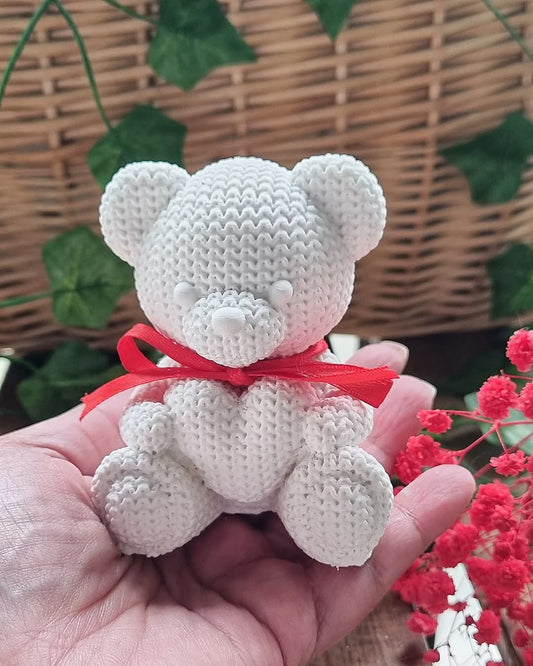 Molde de silicone urso croché