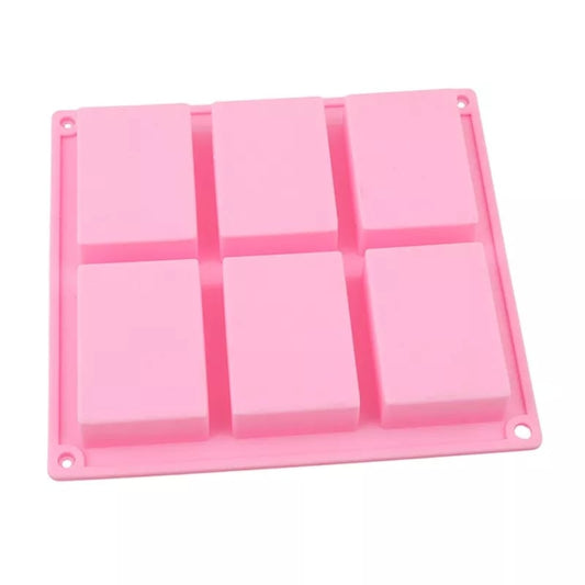 Molde 6 cavidades retangulares