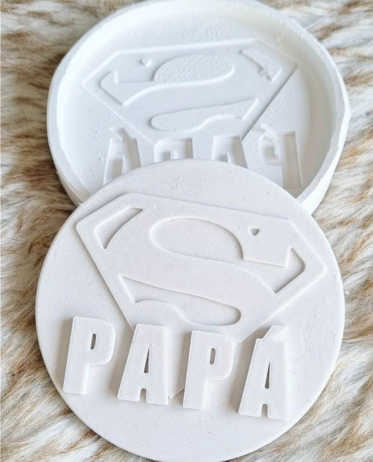 Molde medalha Super Papá