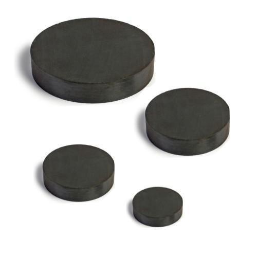 Íman circular preto, conjunto de três (tamanhos diferentes)